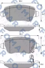 FOMAR FRICTION fo691781 -  Комплект тормозных колодок, дисковый тормоз